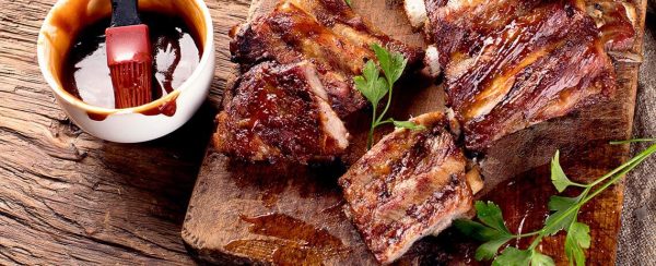 Costilla de cerdo con BBQ