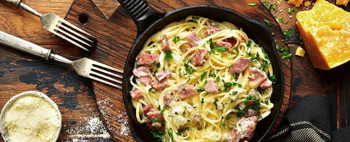 Espagueti a la Carbonara - Recetas - Colanta