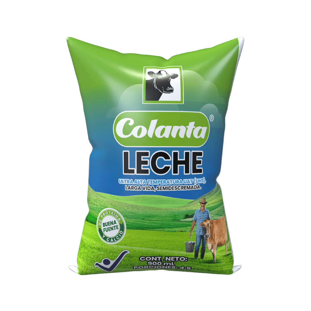 Bolsa de Leche Semidescremada UHT Colanta x 900 ml
