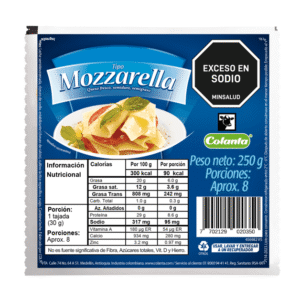Queso Tipo Mozarella Bloque 250 g