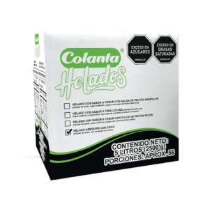 Helado Arequipe con Coco Caja 5 Litros