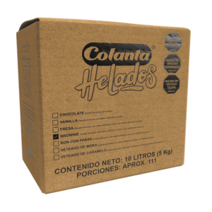 Helado Brownie caja 10 Litros