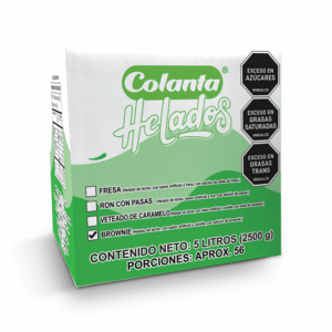 Helado Brownie caja 5 Litros