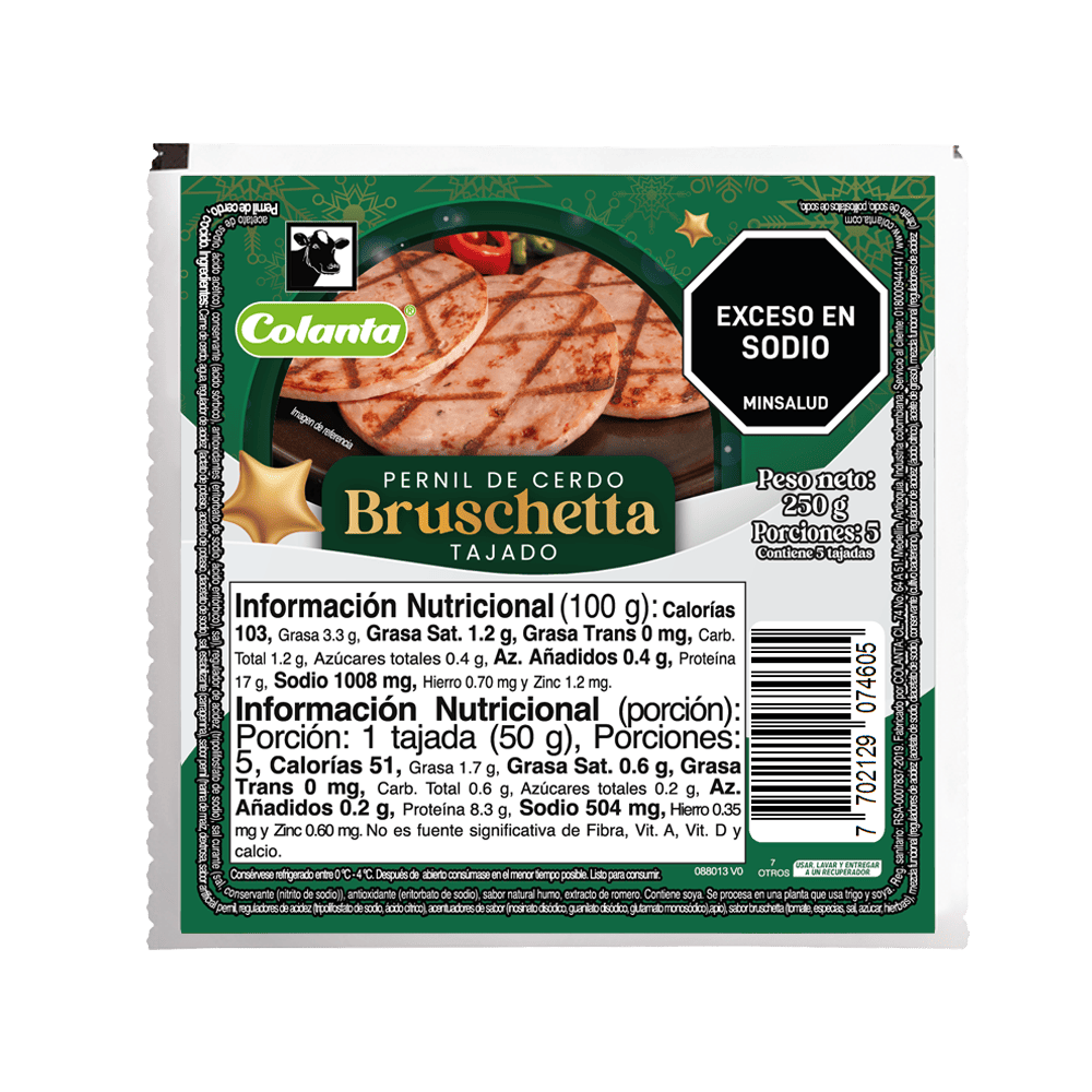 Bruschetta Colanta x 250 g