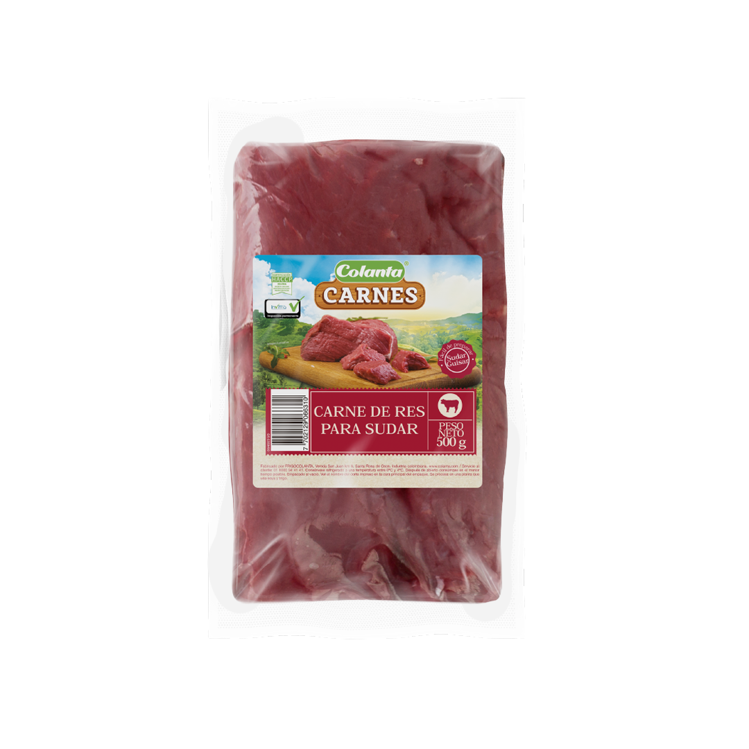 Carne de Res para Sudar x 500 gr Colanta