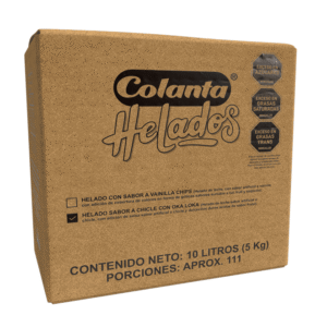 Helado de Chicle Caja 10 Litros