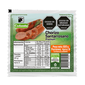 Chorizo Santarrosano x 500 g