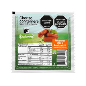 Chorizo con ternera tipo coctel 300 g