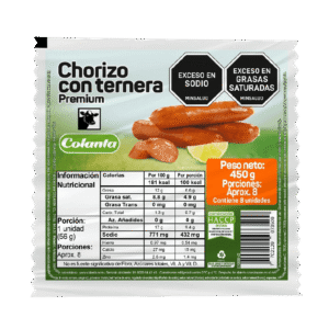 Chorizo con Ternera 450 g