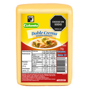 Queso Doble Crema Bloque Colanta x 1000 g