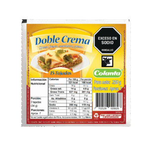 Queso Doble Crema Tajado Colanta x 250 g