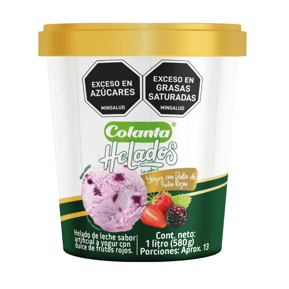 Helado de Yogur con Dulce de Frutos Rojos 1 Litro