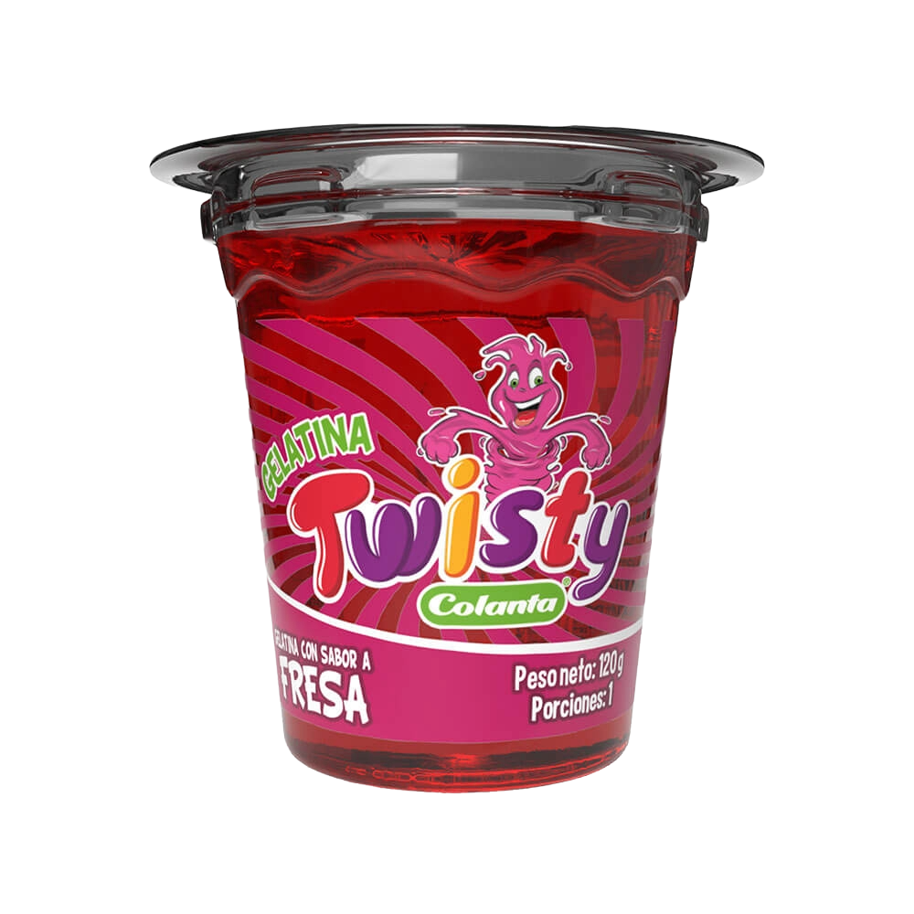 Gelatina Twisty Fresa 120 g