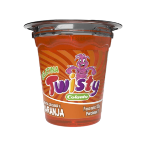 Gelatina Twisty Naranja 120 g