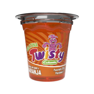 Gelatina twisty naranja 120 g