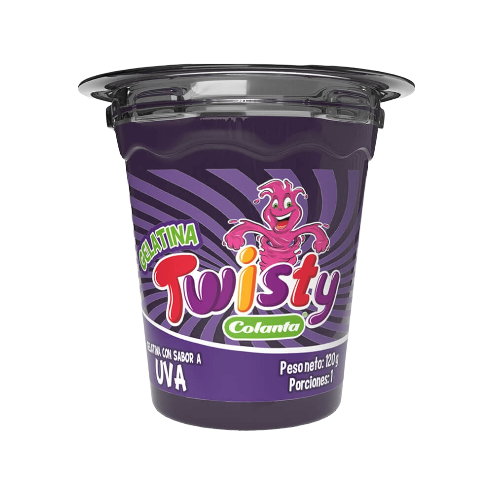 Gelatina twisty uva 120 g