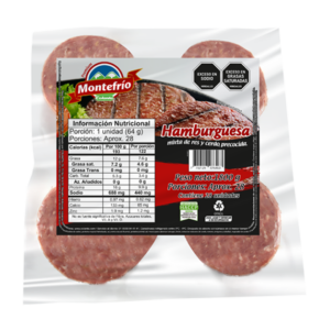 Hamburguesa Montefrío x 1800 g