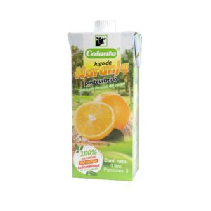 Jugo de Naranja Pasteurizado Tetrapack x 1000 ml Colanta