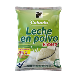 Leche en polvo Entera Bolsa x 380 g