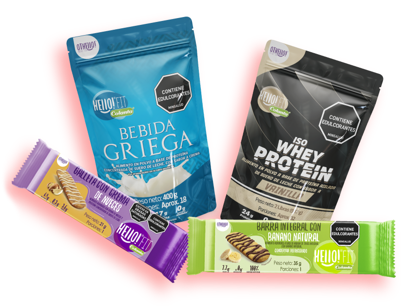 Productos elaborados a partir de la proteína y suero de leche.