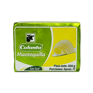 Mantequilla sin Sal Colanta Barra x 500 g