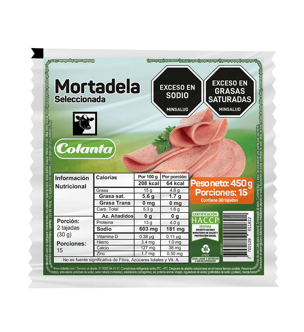 Mortadela Colanta x 450 g