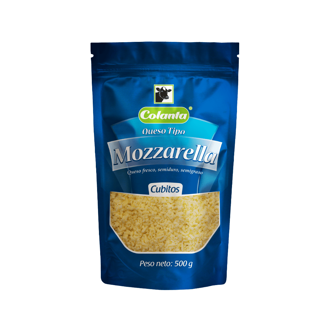 Queso Tipo Mozzarella Cubitos x 500 g