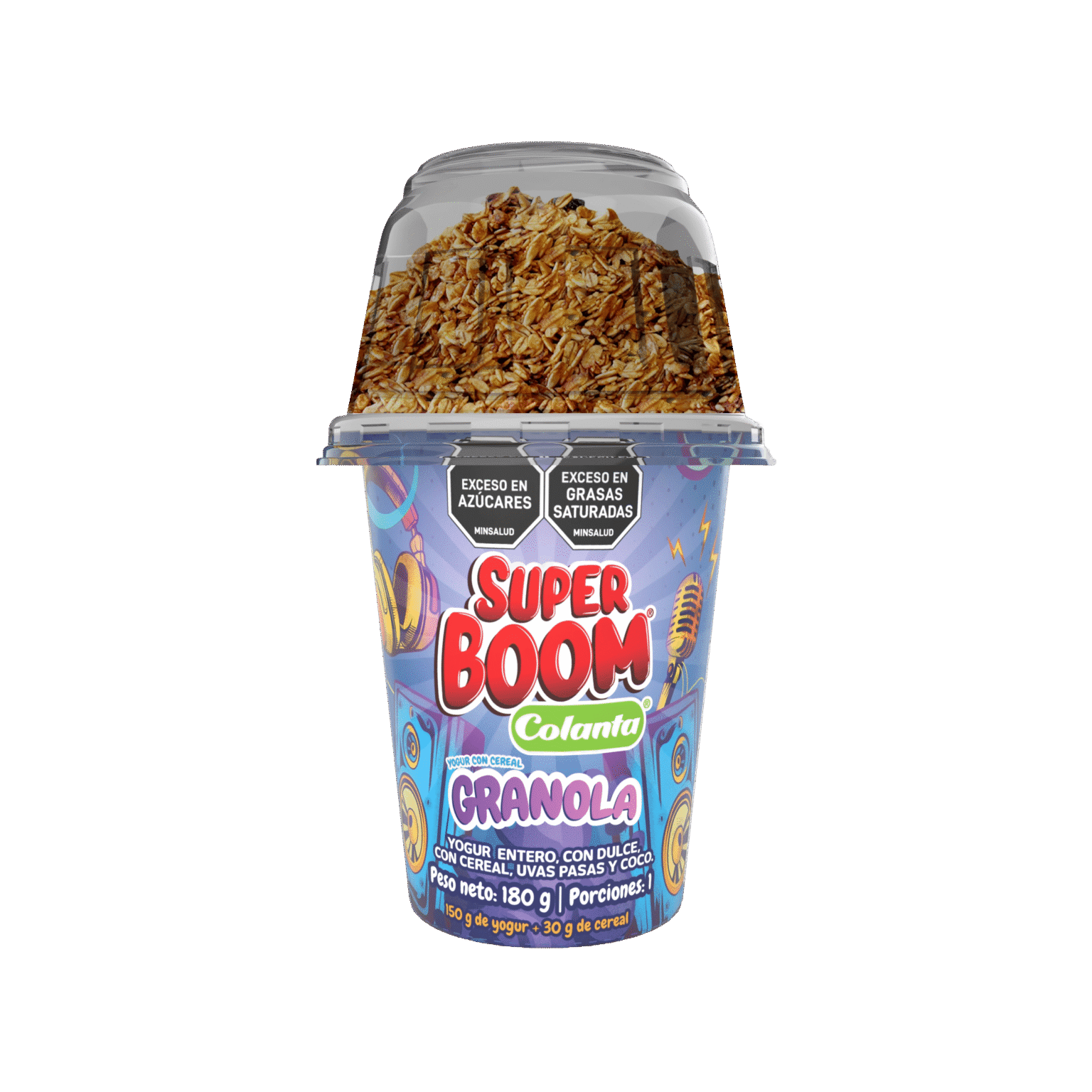 Super Boom Colanta con Granola x 180 g