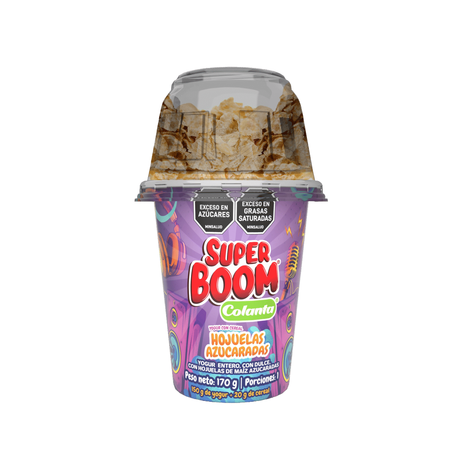 Super Boom Colanta con Hojuelas Azucaradas x 170 g
