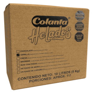 Helado Vainilla Caja 10 Litros