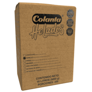 Helado Vainilla Caja 18 Litros
