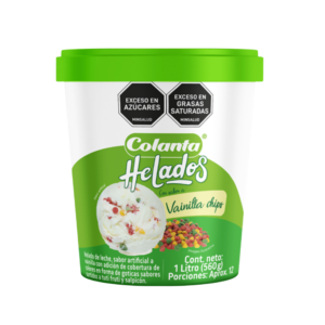 Helado Vainilla Chips 1 Litro