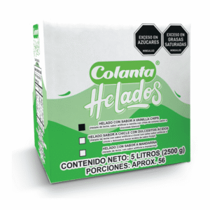 Helado Vainilla Chips Caja 5 Litros