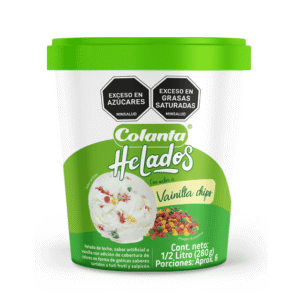 Helado Vainilla Chips Medio Litro