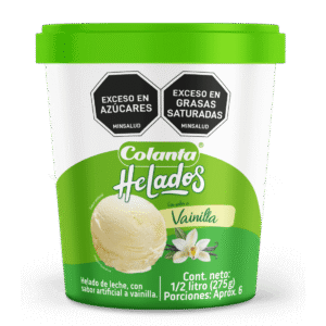 Helado Vainilla Medio Litro