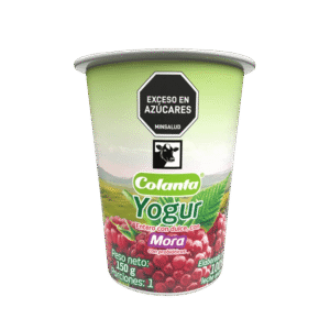 Yogur Entero Mora Colanta Vaso x 150 g