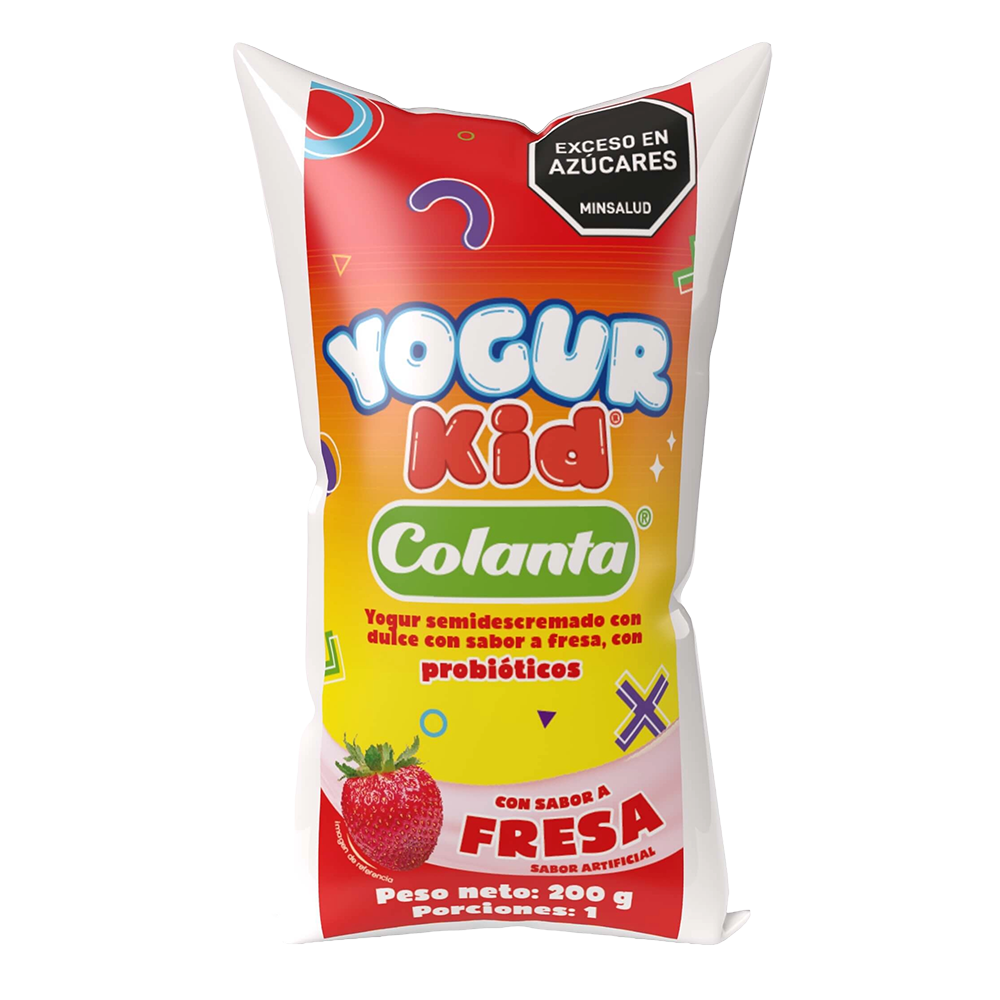 Yogur Kid Fresa Bolsa 190 ml