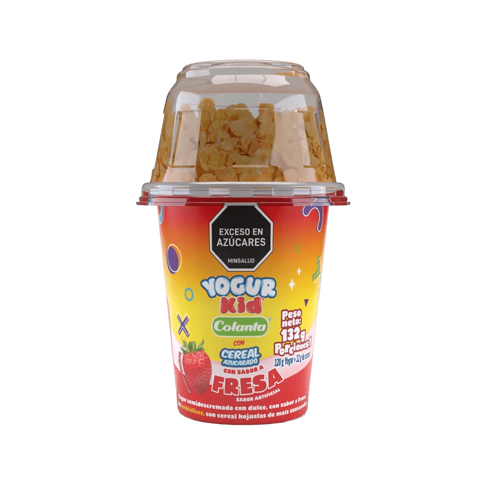 Yogur Kid cereal fresa vaso 132 g