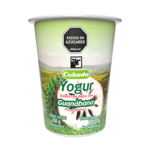 Yogur Entero Guanábana Colanta Vaso x 200 g