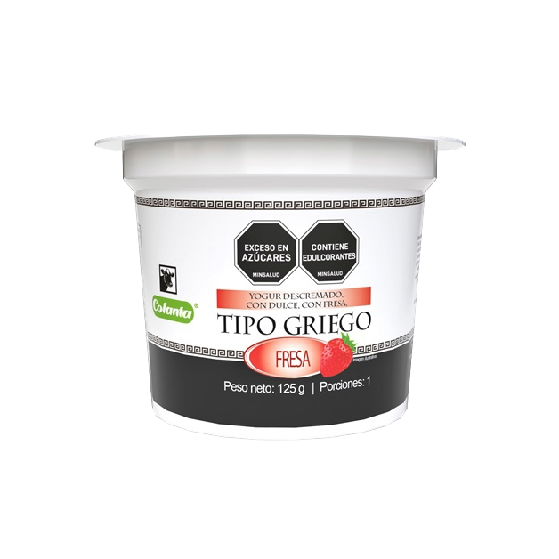 Yogur Tipo Griego Colanta Fresa x 125 g