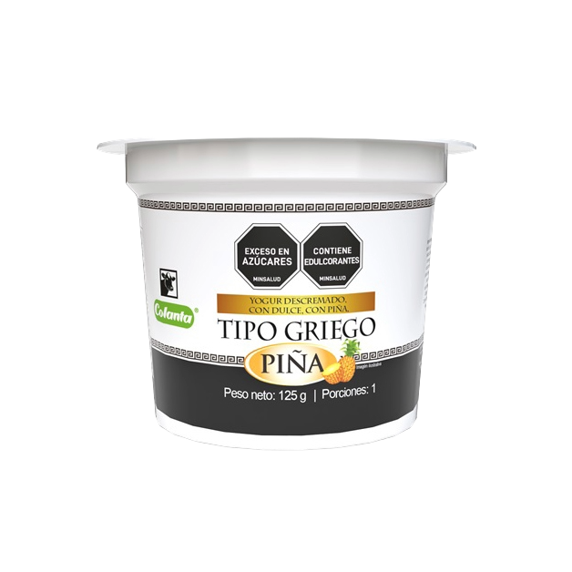 Yogur Tipo Griego Colanta Piña x 125 g