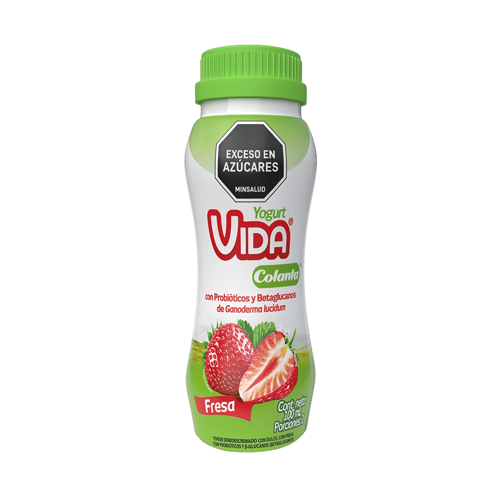 Yogurt Vida Fresa Botella x 100 ml