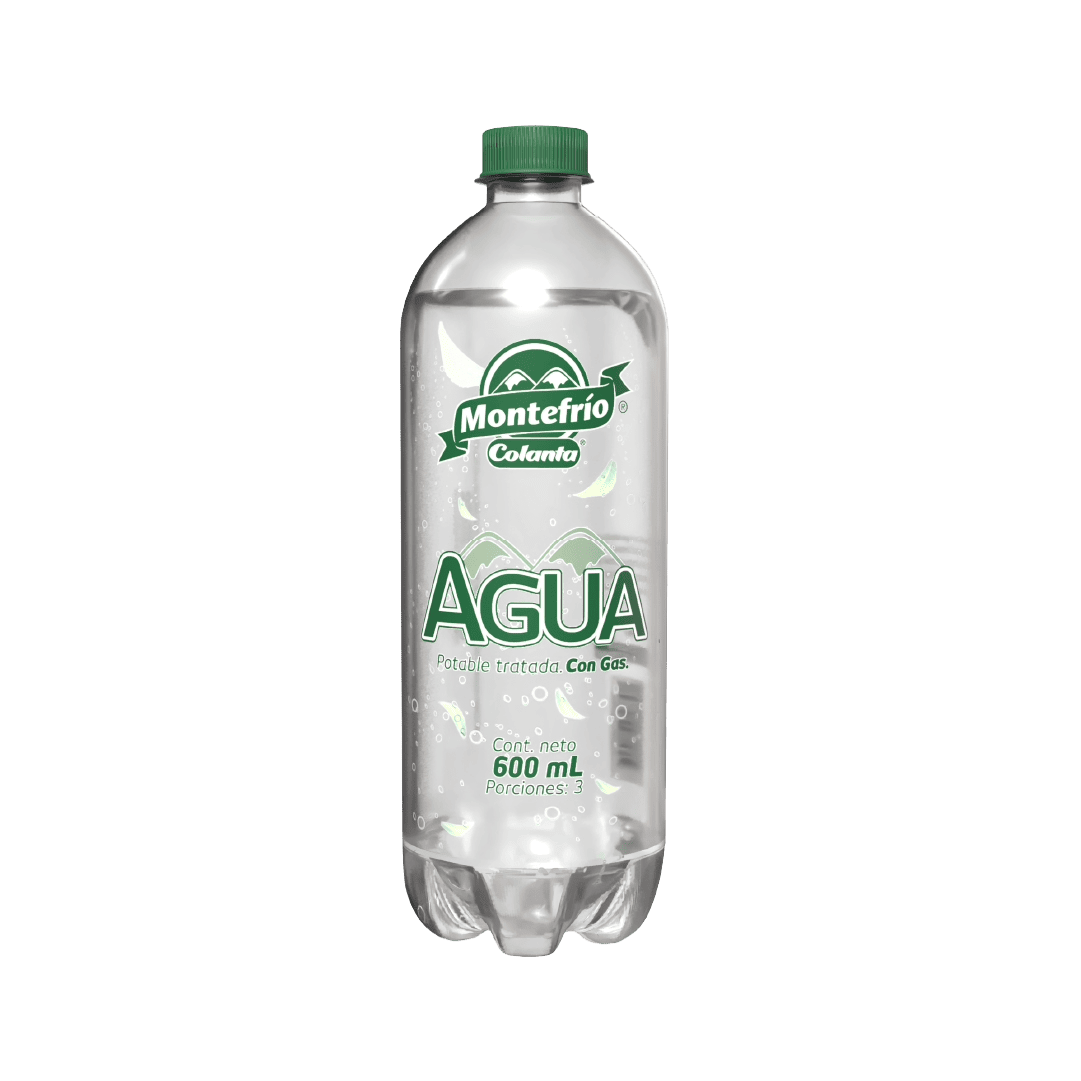 Agua con gas Montefrío Colanta x 600 ml