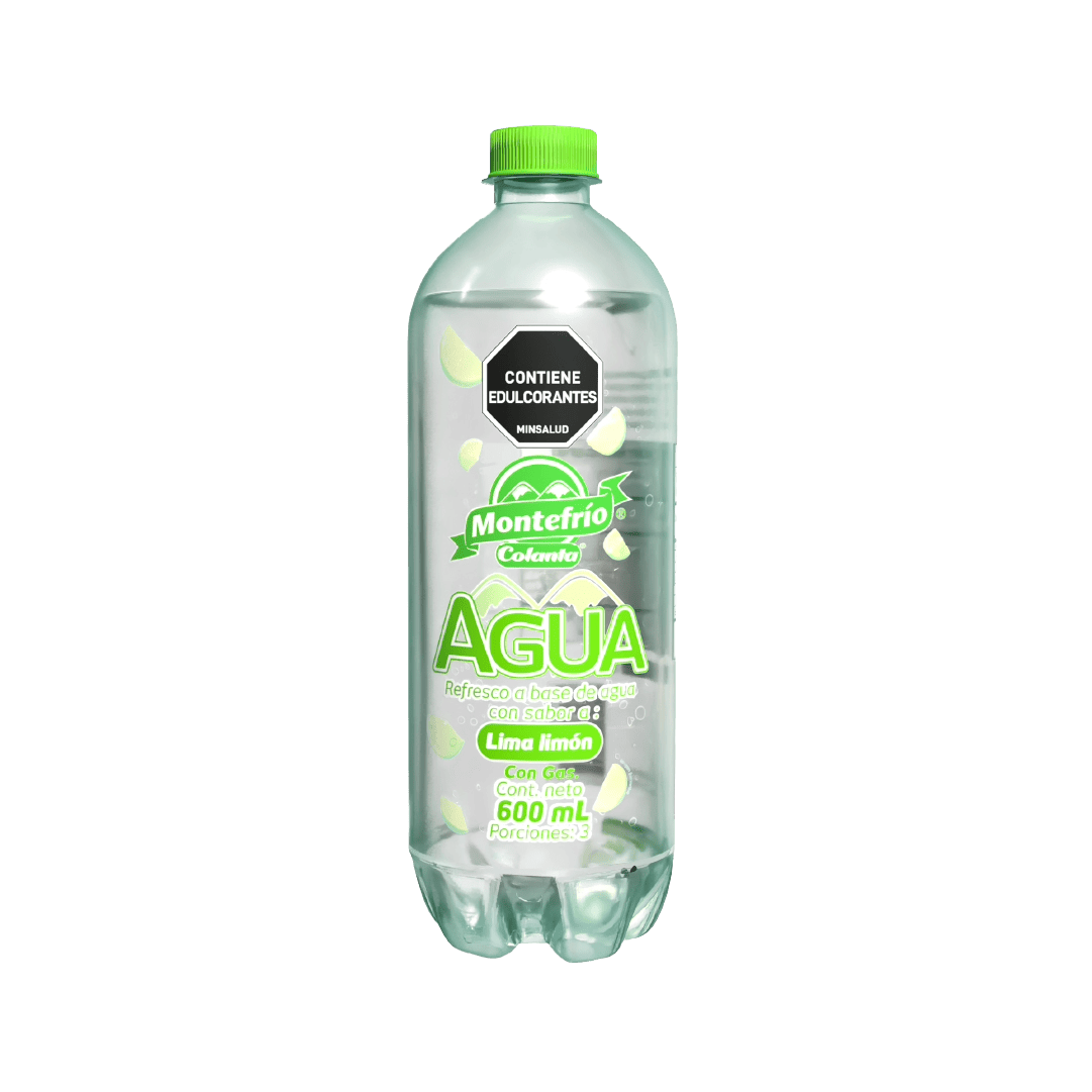 Agua con gas lima limón Montefrío Colanta x 600 ml