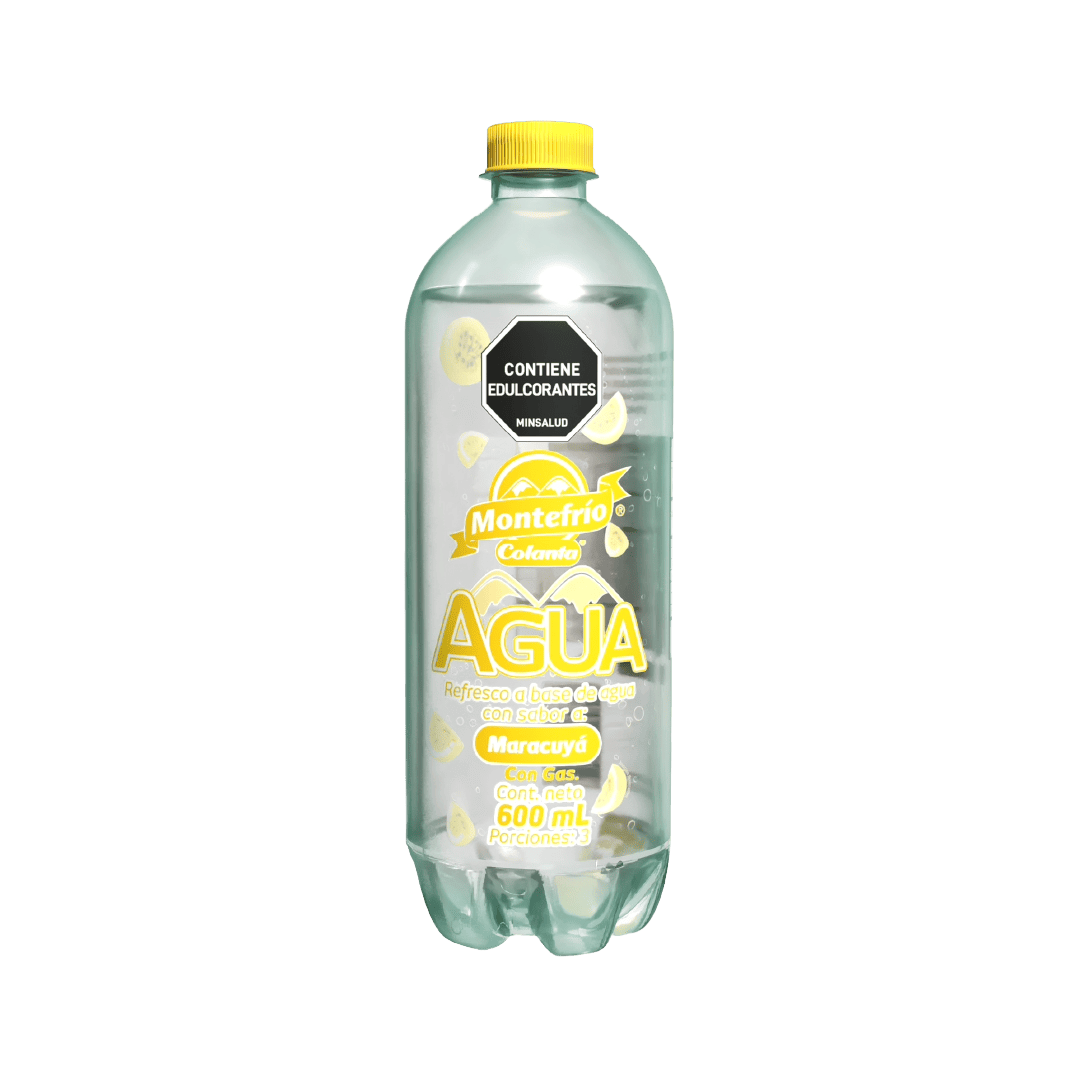 Agua con gas maracuyá Montefrío Colanta x 600 ml
