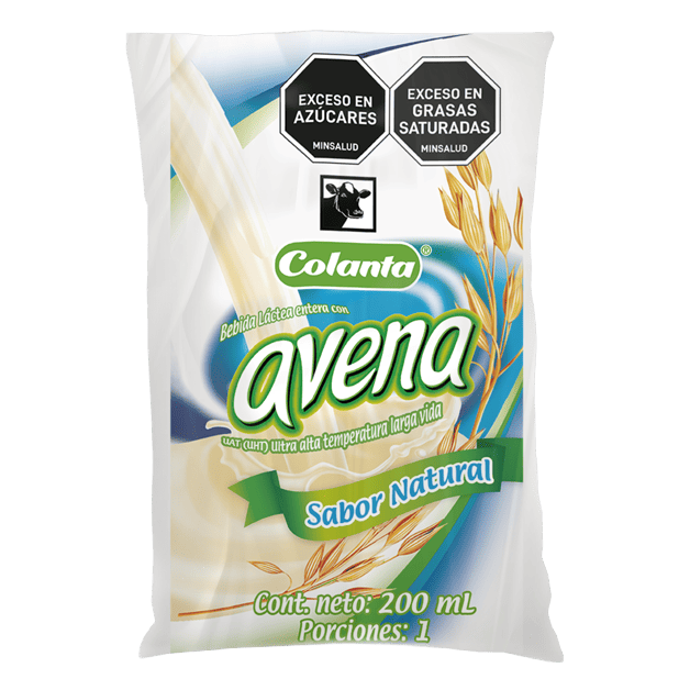 Avena Sabor Natural Bolsa x 200 ml