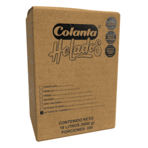 Helado Veteado de Caramelo Caja 18 L