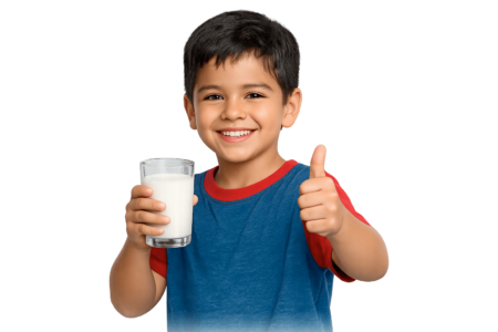 Niño Tomando Leche