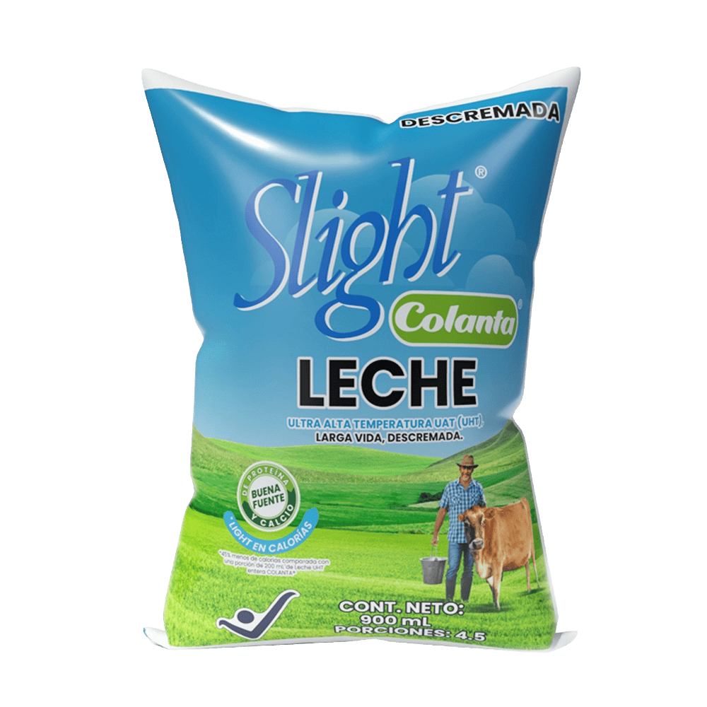 Leche UHT Semideschemada Slight x 900 ml
