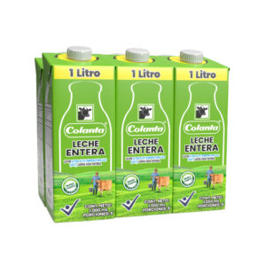 Caja de Leche Entera UHT Colanta x 1000 ml x 6 Unidades